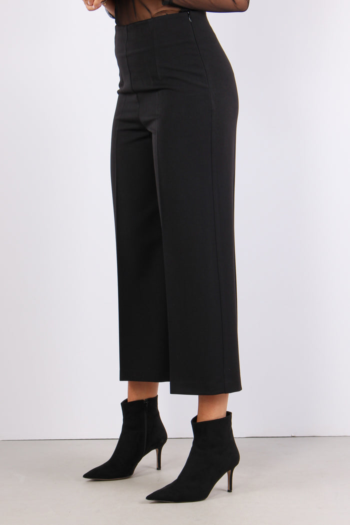 Pantalone Bengalina Spacchetti Nero-3