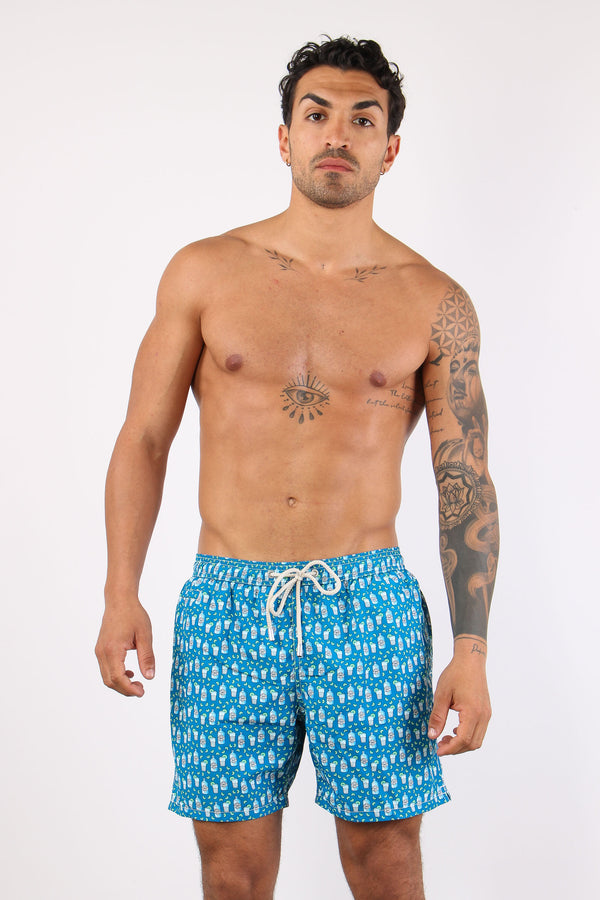 Costume Boxer Fantasia Blu-2