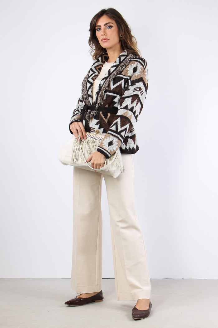 Cardigan Jacquard Peruviano Moro-2