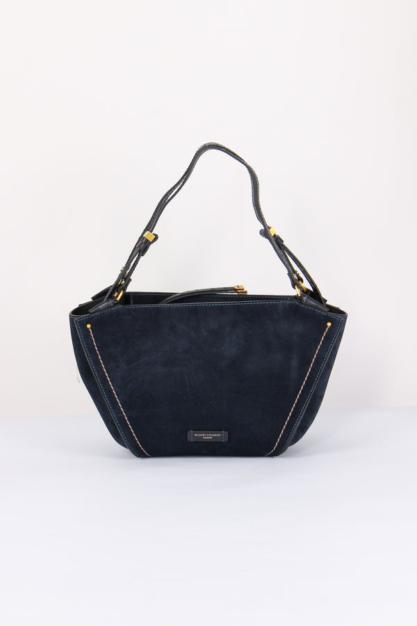 Bloom Shopping Suede Stampa Struzzo Notturno