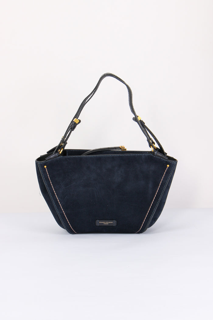 Bloom Shopping Suede Stampa Struzzo Notturno