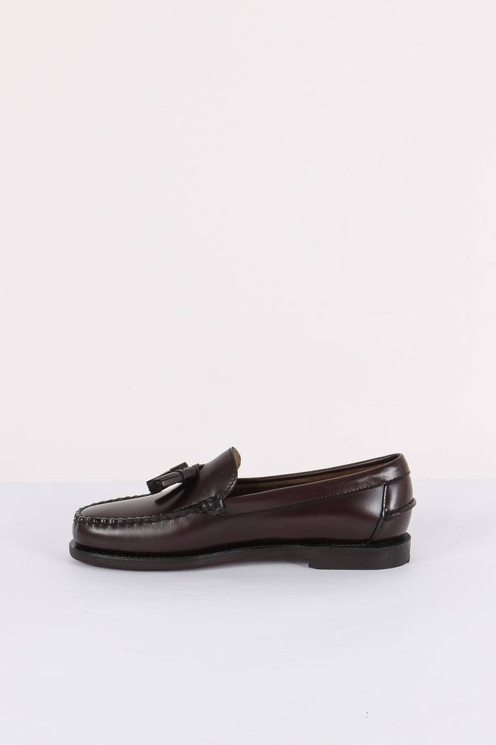 Mocassino Pelle Frange Brown Burgundy-6