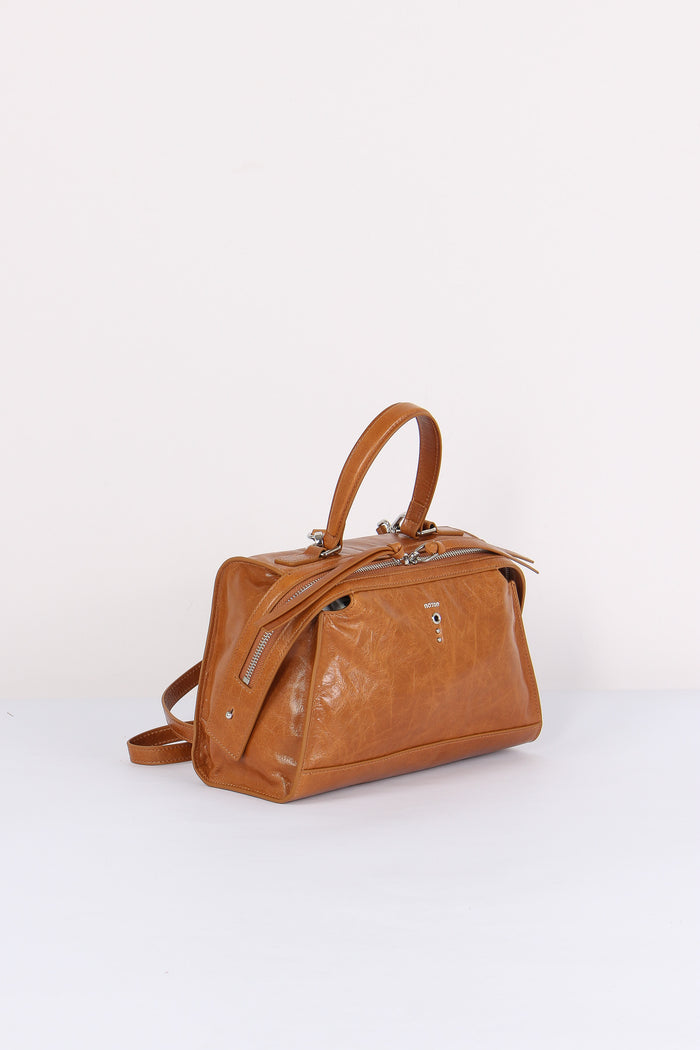 Trapezio Effetto Crinkle Tobacco-5