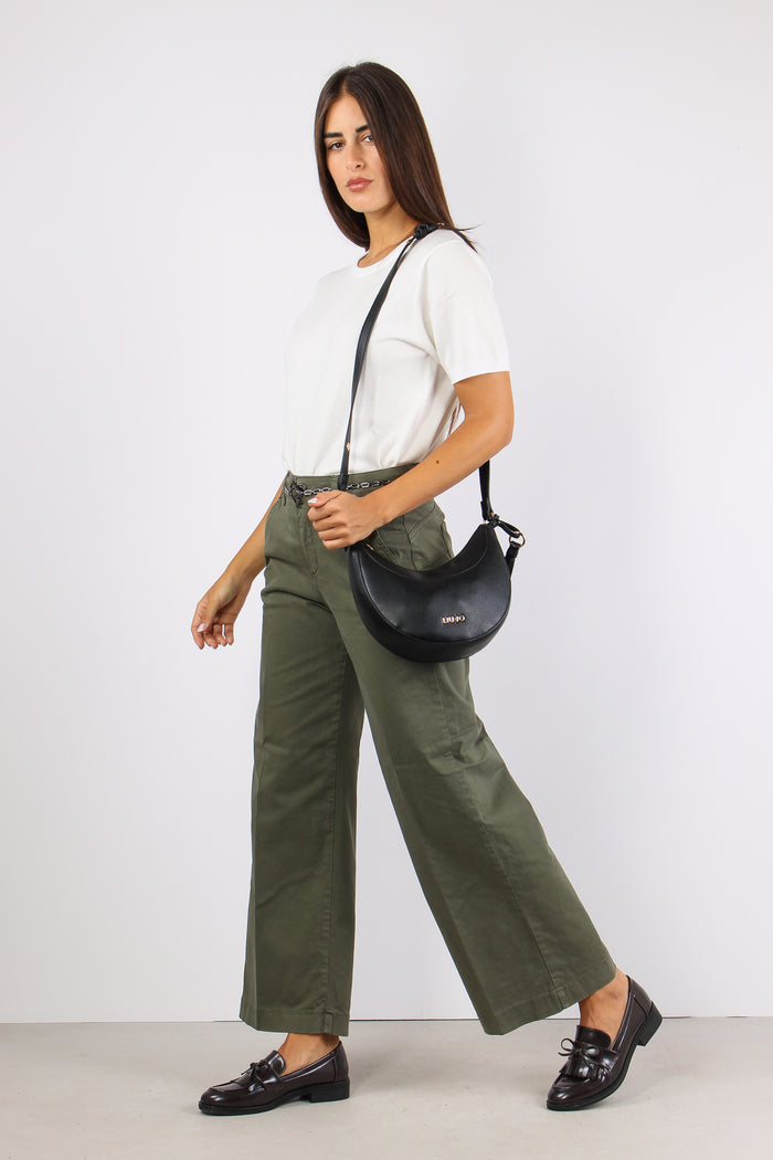 Pantalone Palazzo Cintura Mimetic