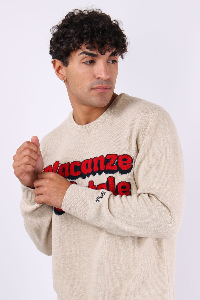 Girocollo Vacanze Di Natale Grigio-4