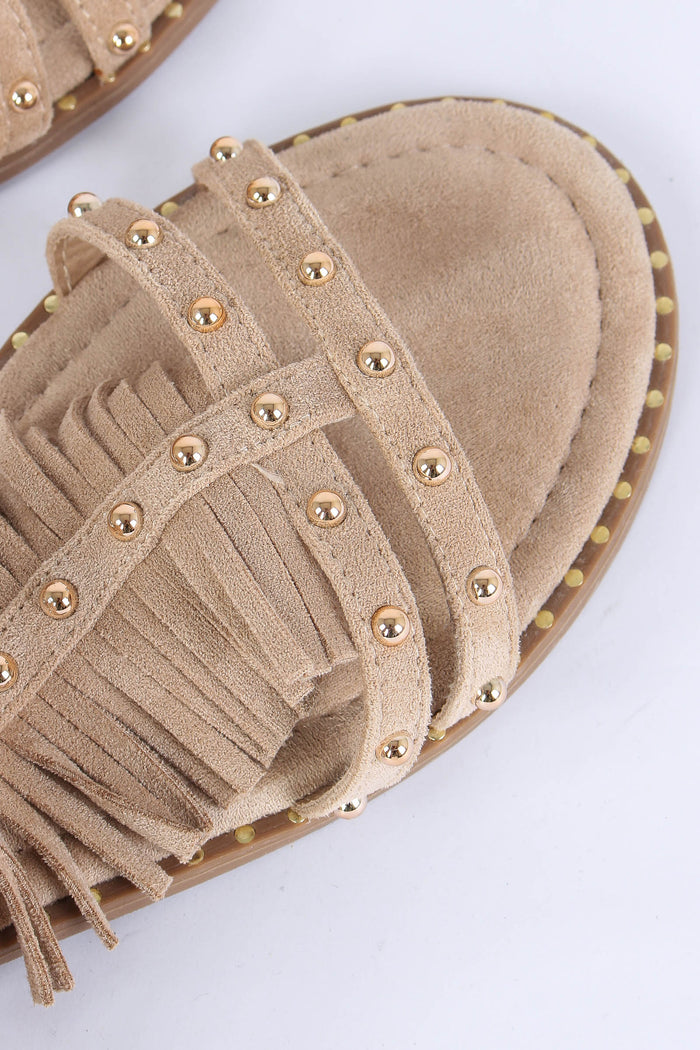 Sandalo Frangette Beige-5