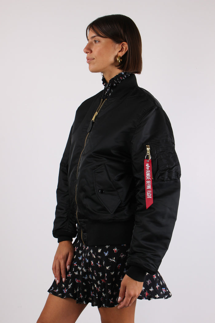Heritage Bomber Jacket Nylon Black-4