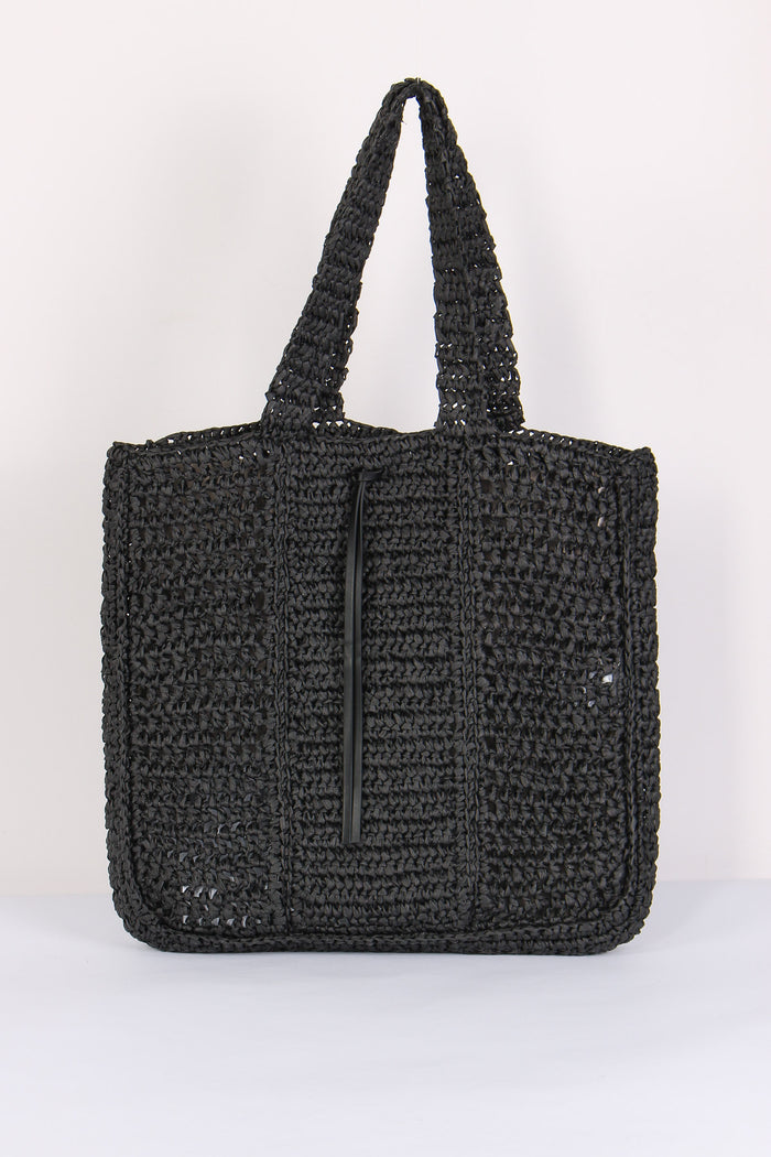 Nefeli Shopping Verticale Pagl Nero-3