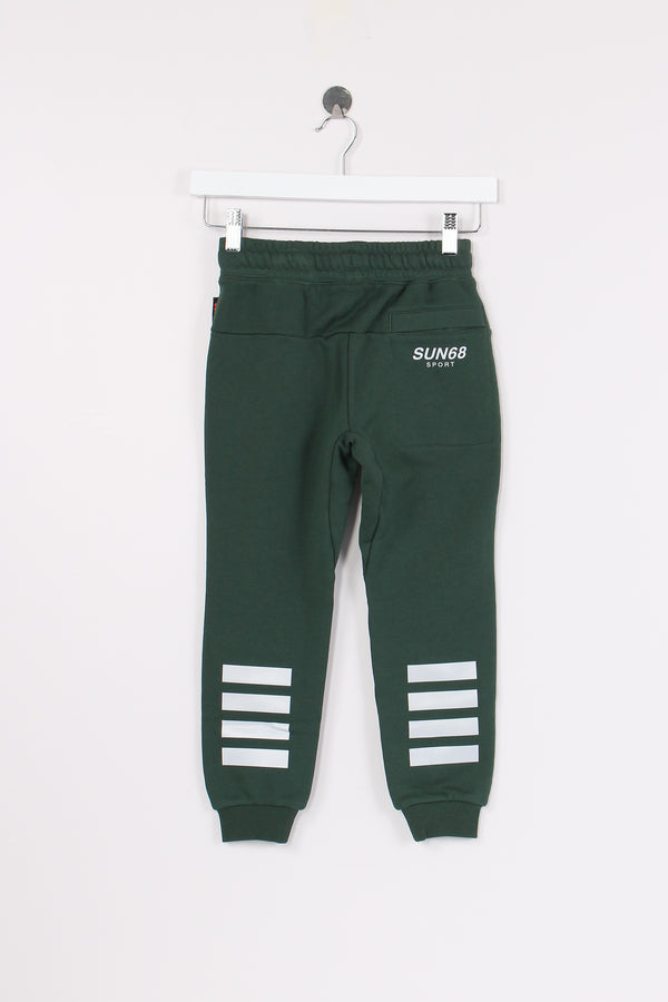 Pantalone Felpa Logo Verde-2