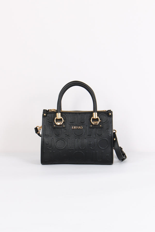 Shopping Piccola Logo 3d Nero