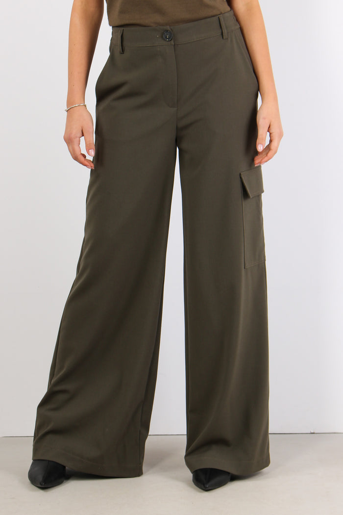 Pantalone Tasconato Mano Lana Militare-2