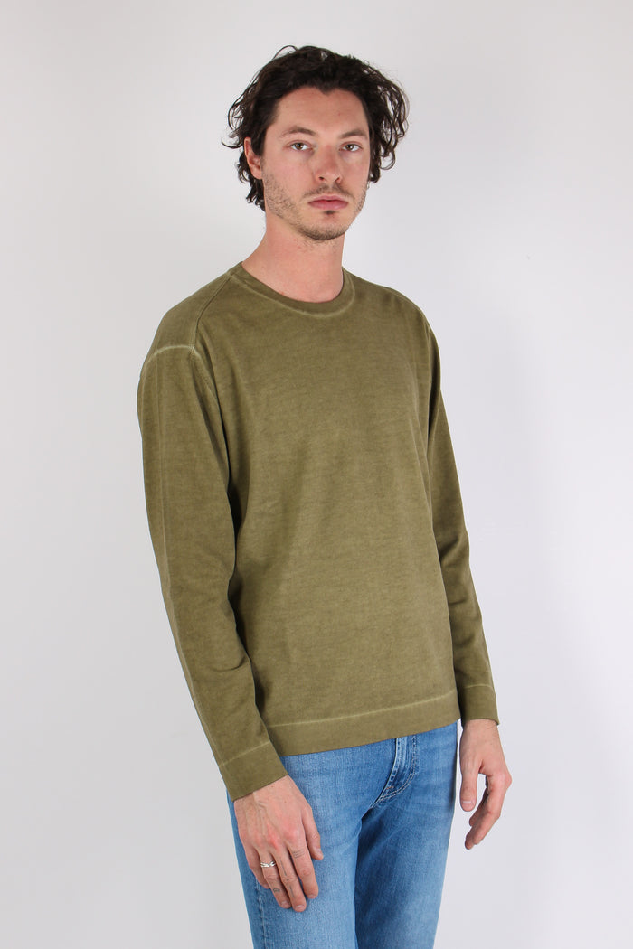 Maglia Doppia Tintura Effetto Lino Died Herb-7