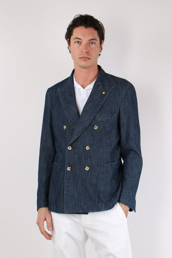 Giacca Doppiopetto Denim Denim-2