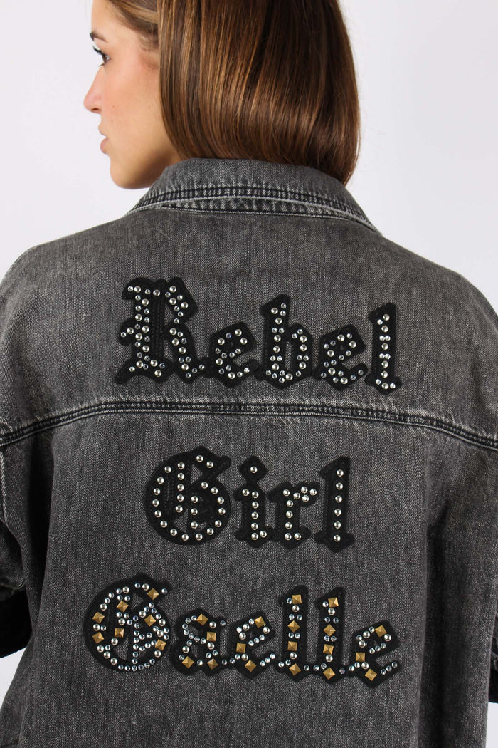 Camicia Over Denim Rotture Nero-11