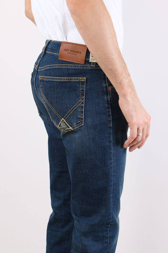 Denim Gamba Dritta Denim Scuro-7