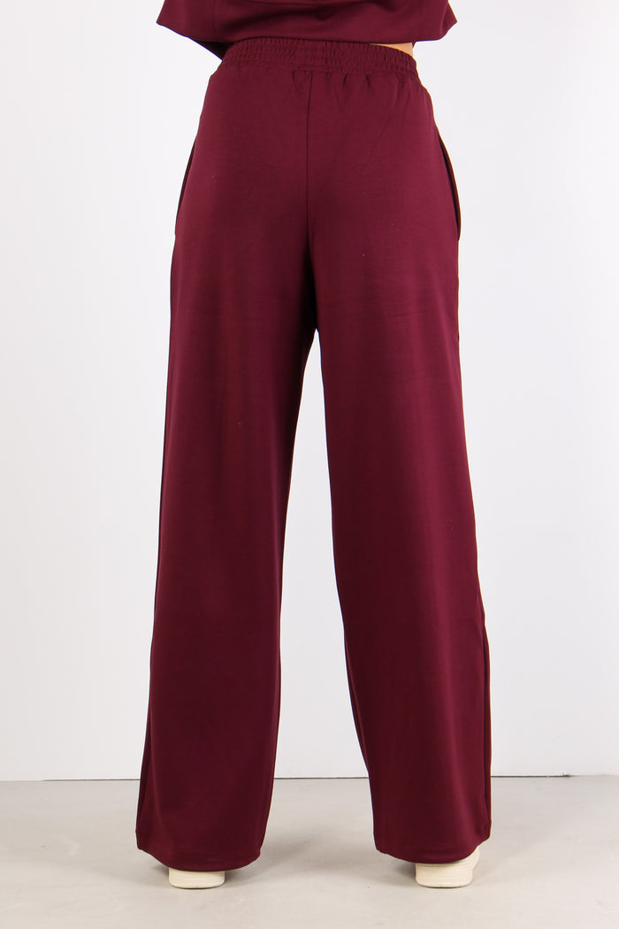 Pantalone Palazzo Modal Bordeaux-4