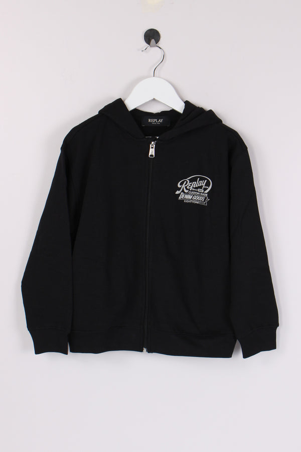 Felpa Full Zip Cappuccio Nero