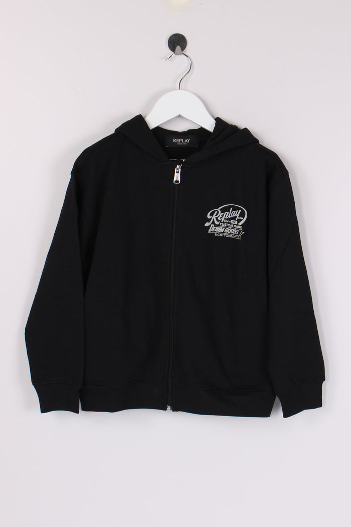 Felpa Full Zip Cappuccio Nero