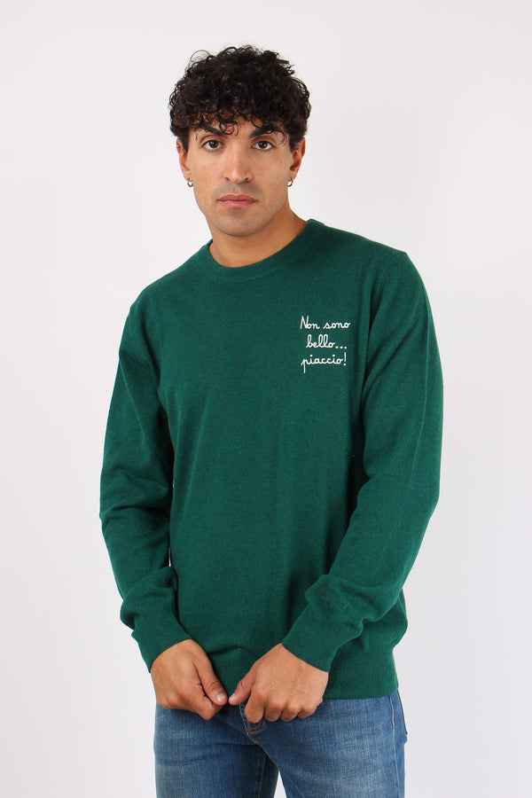 Girocollo Non Sono Bello Verde