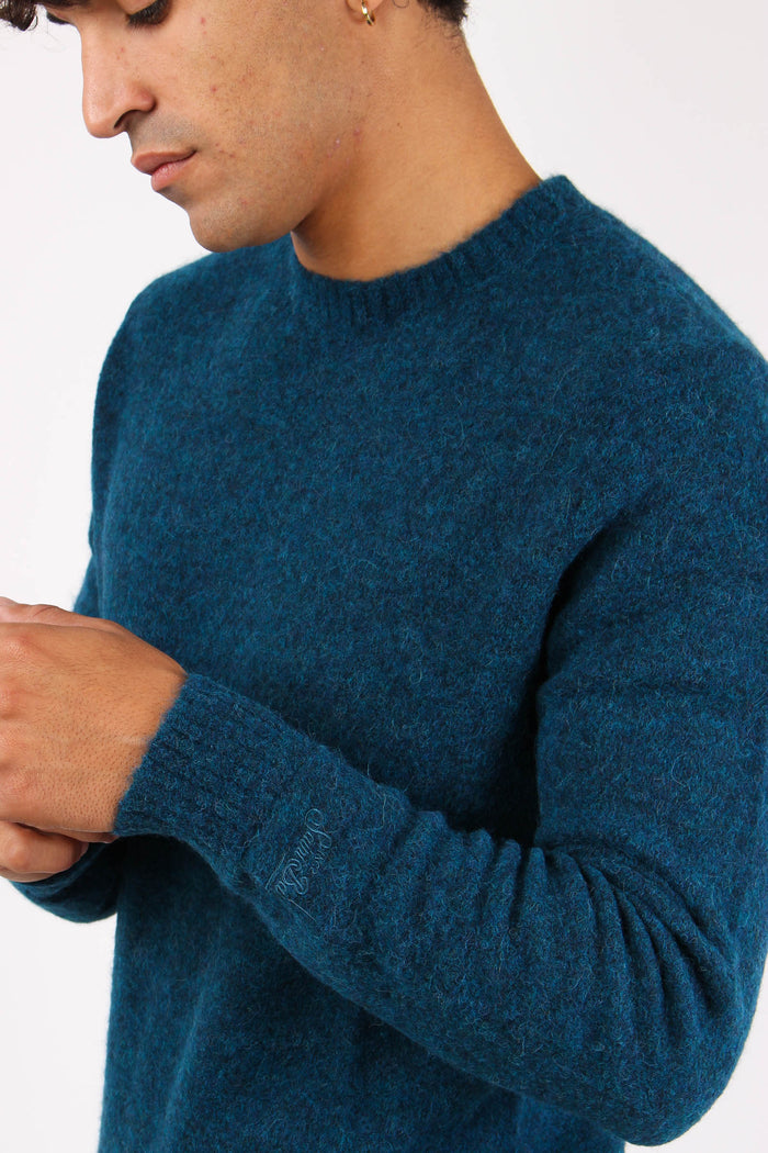 Girocollo Misto Alpaca Teal Green-7