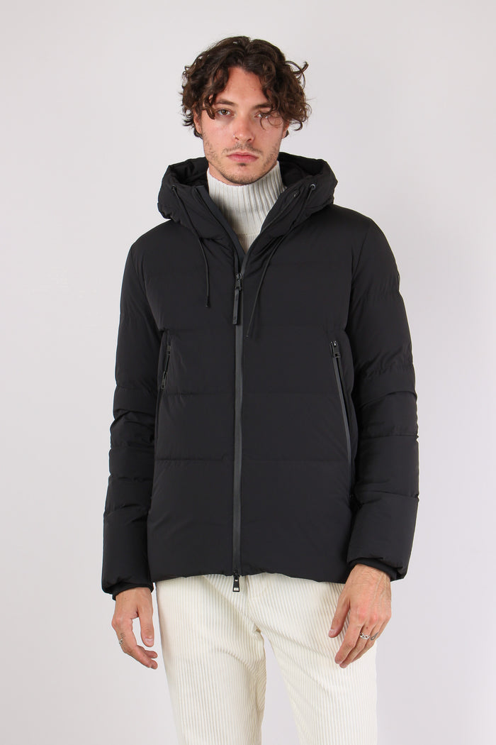 Piumino Zip Nero-5
