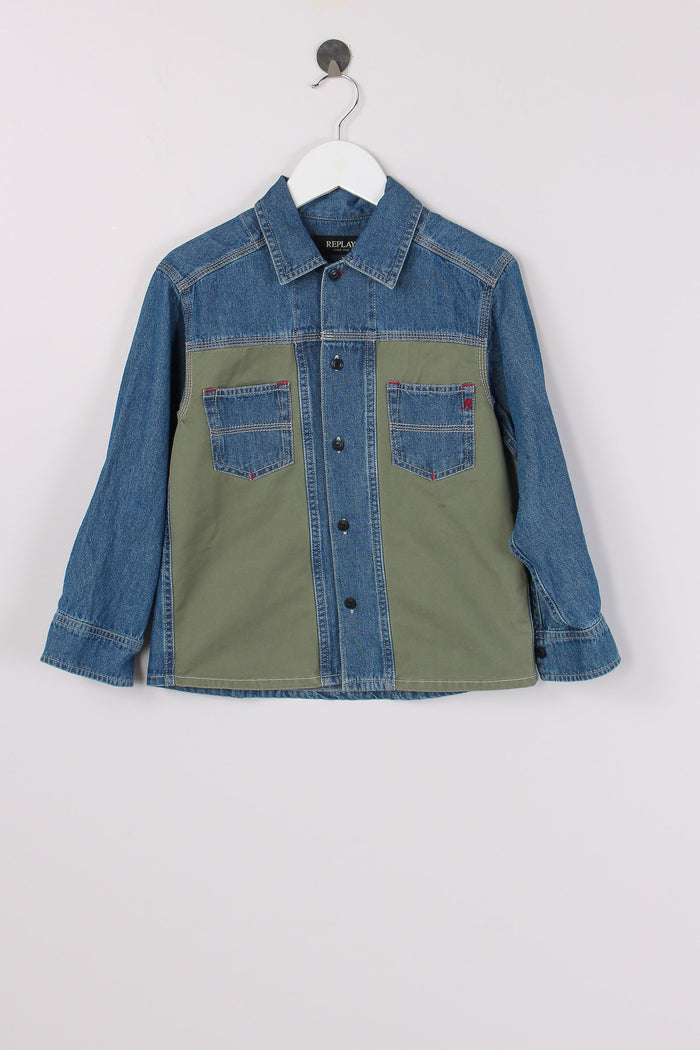 Camicia Denim Verde