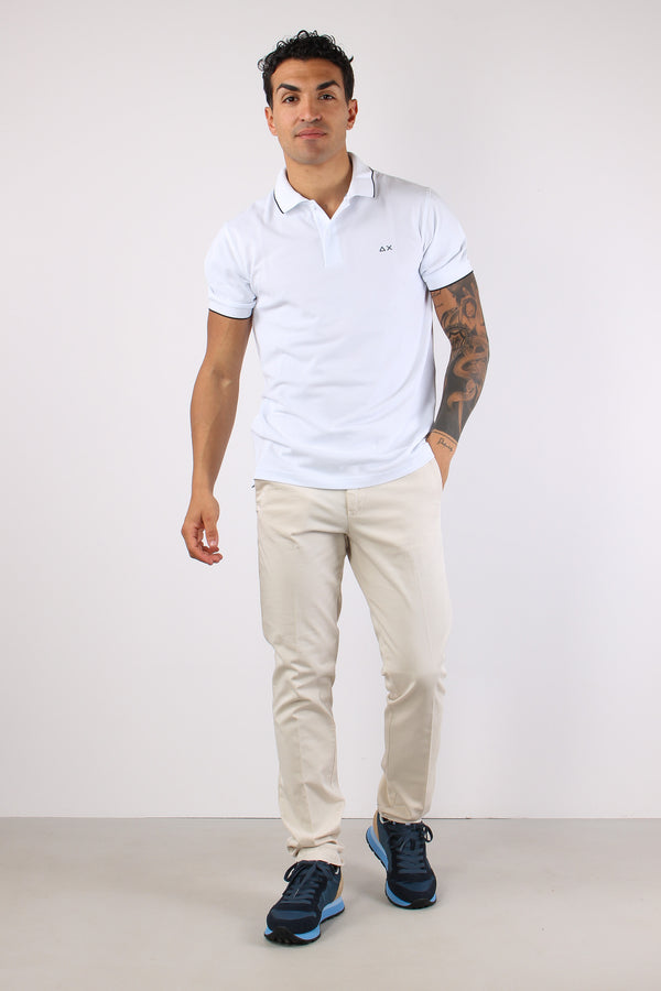 Polo Profilo Sottile Bianco-2
