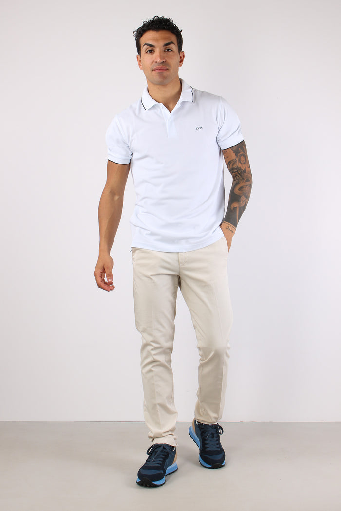 Polo Profilo Sottile Bianco-2