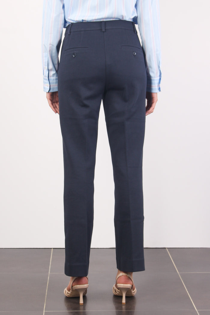 Basco Pantalone Cotone Blu-3