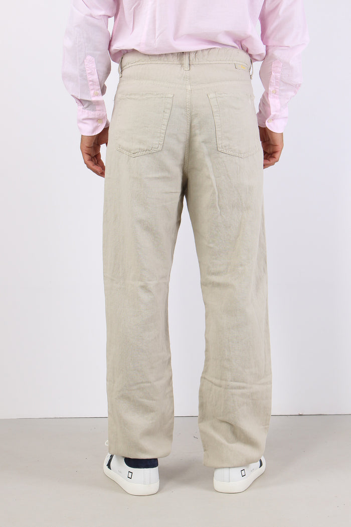 Pantalone Wide Fit Sabbia-4