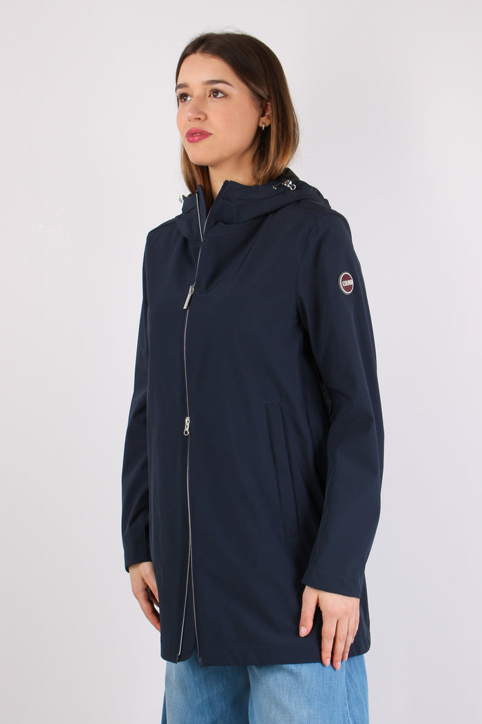 Giubbotto Liscio Coulisse Dietro Navy-3