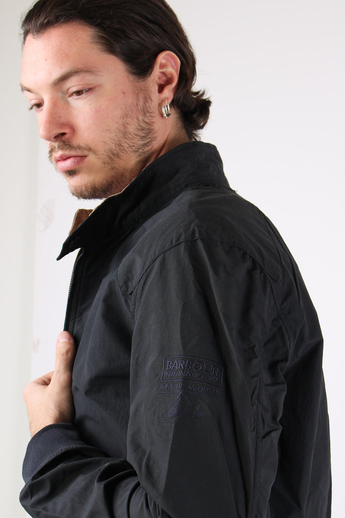 Field Jacket Colletto Velluto Navy-8