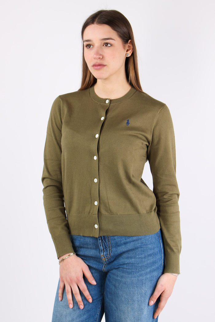 Cardigan Cotone Willow Green-7