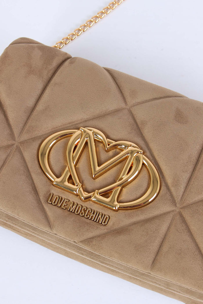 Pochette Ecocamoscio Trapunta Sabbia-8