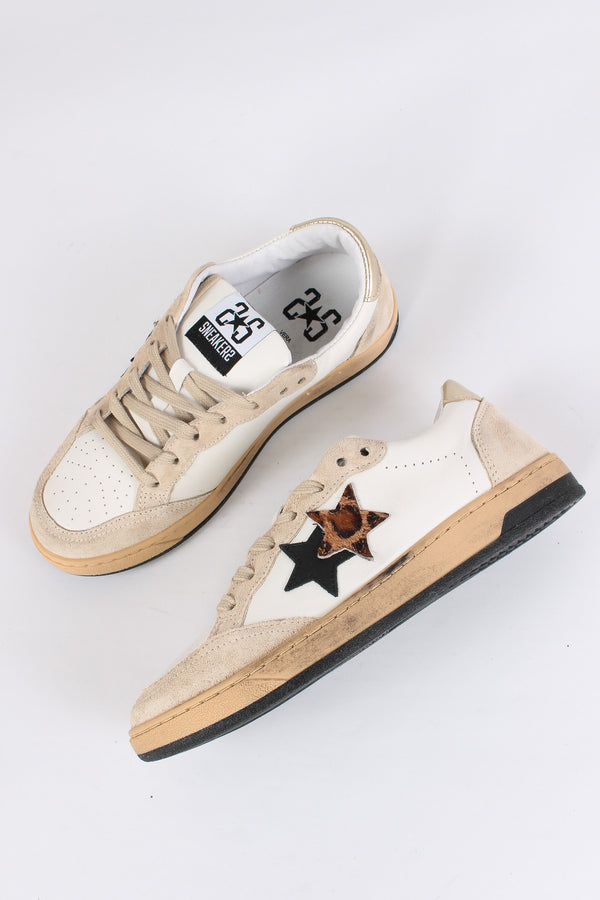 Sneakers Week Star Animalier Bianco/leopard-2
