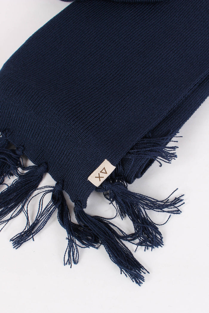 Box Cuffia Sciarpa Costa Ingle Navy Blue-7