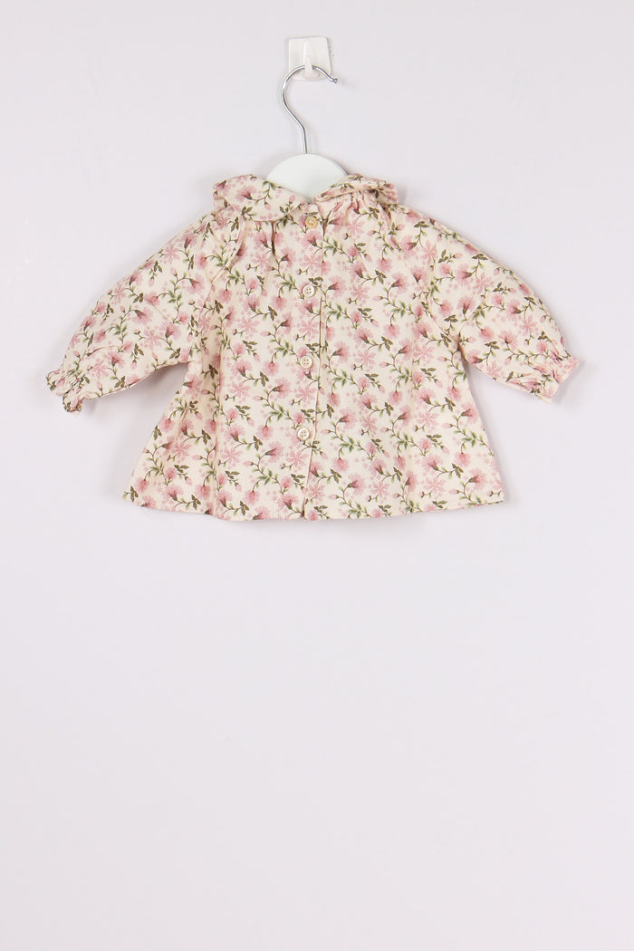 Camicia Fantasia Fiori Rose-2