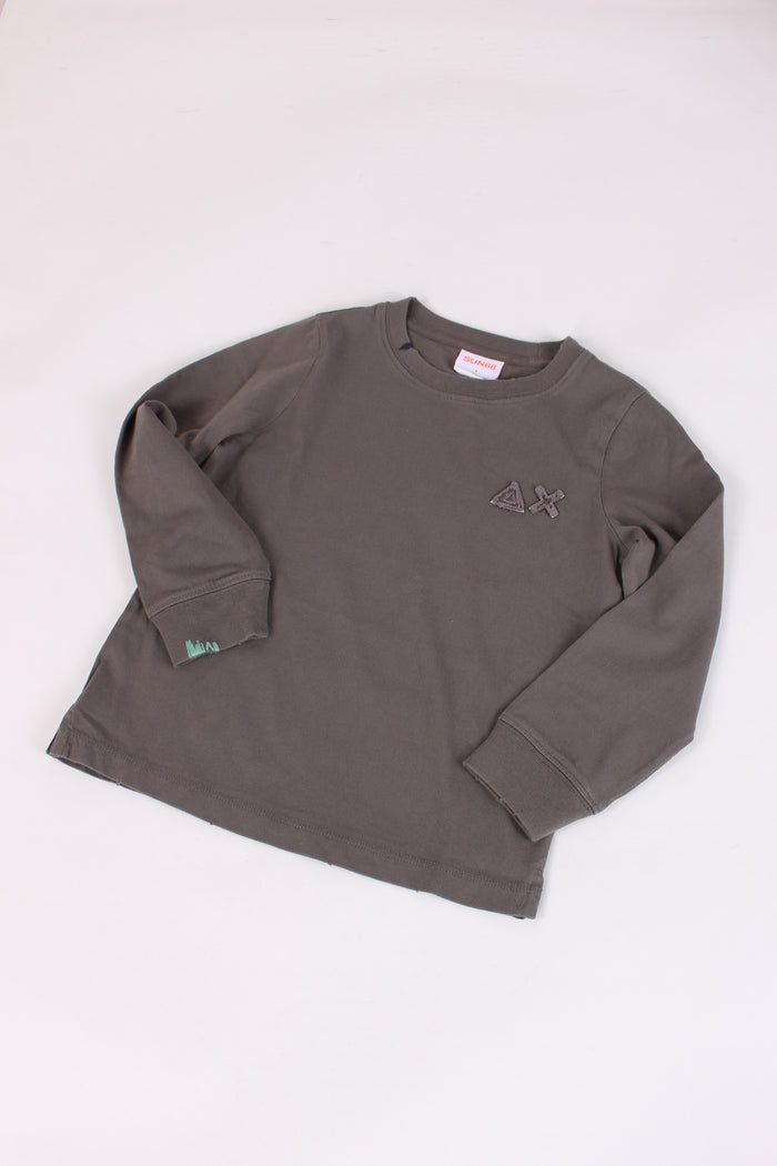 T-shirt Ml Logo Grigio-4