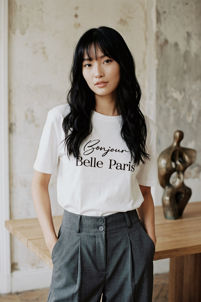 T-shirt Boujour Paris Floccata Panna