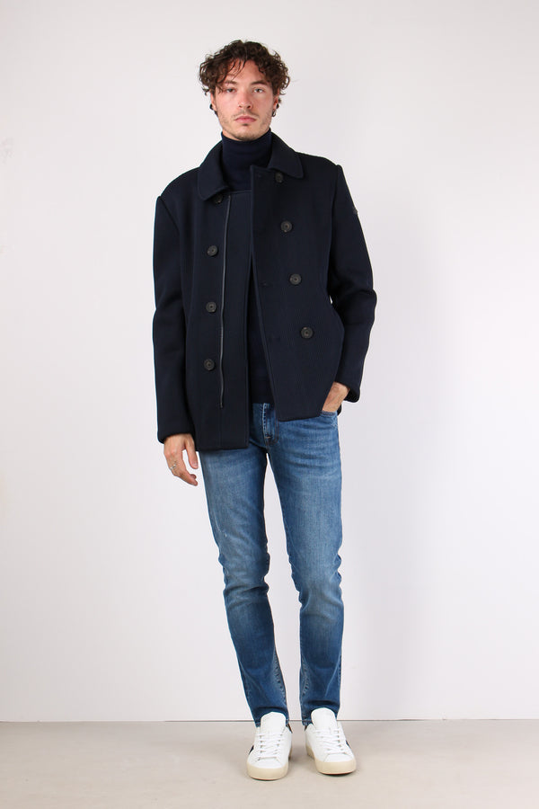 Peacot Interno Ciniglia Blu Navy