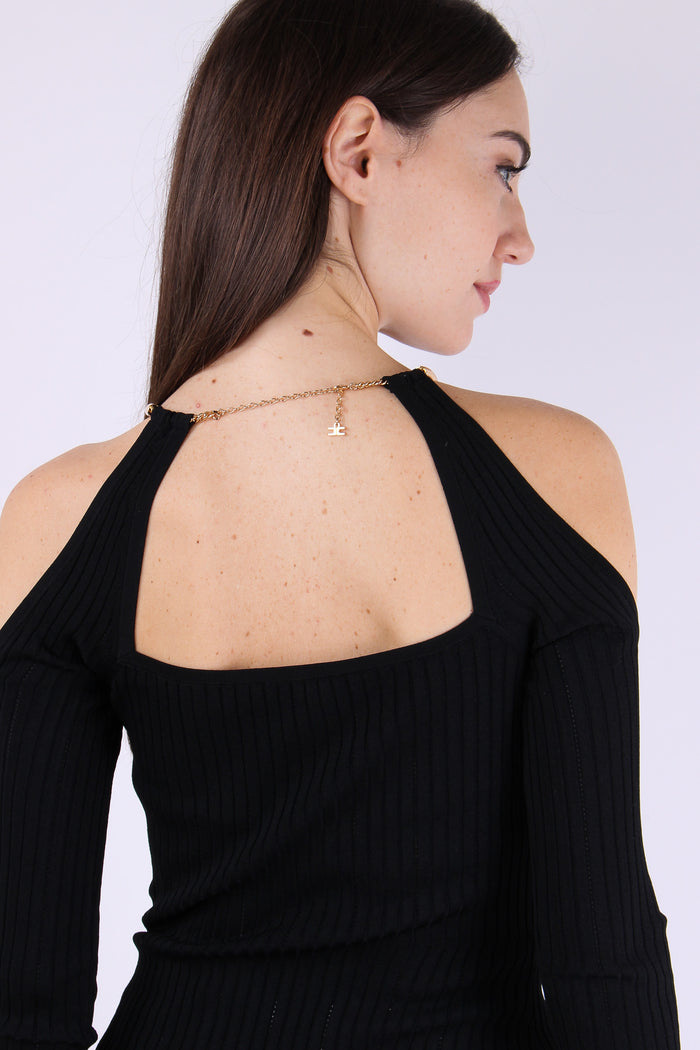 Maglia Oblo Spalle Nero-8