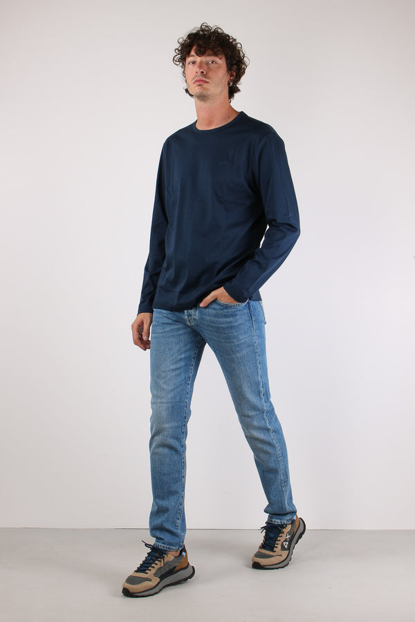 T-shirt M/l Jersey Navy Blue-2