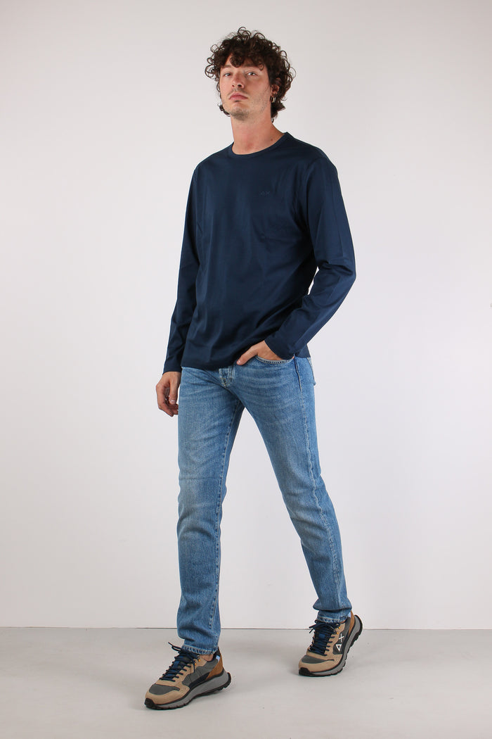T-shirt M/l Jersey Navy Blue-2