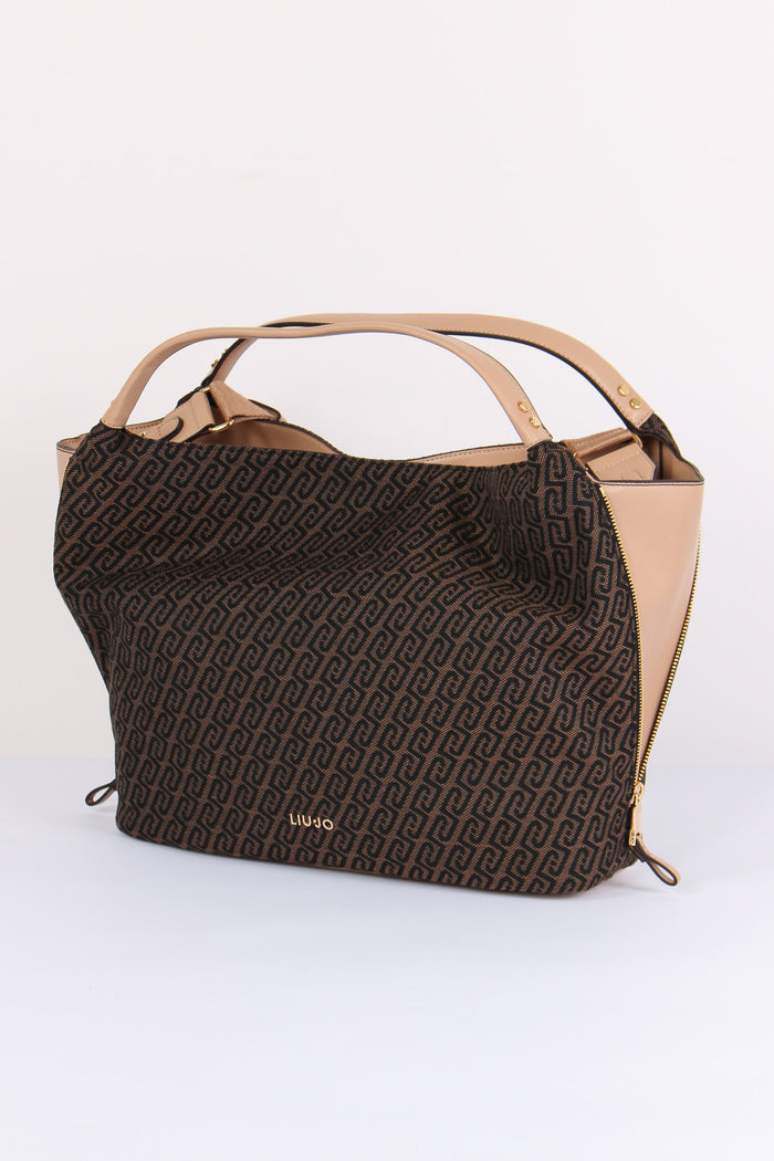 Hobo Logo Allover Testa Di Moro-5