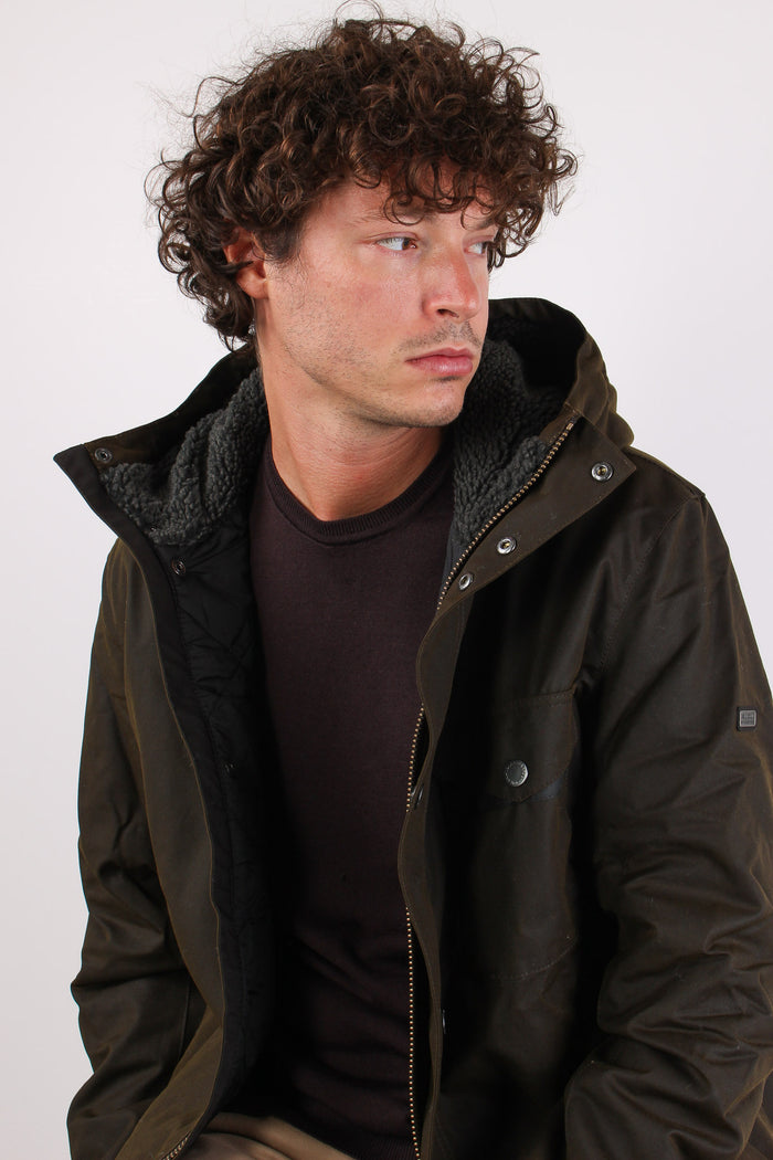Kevlar Wax Jackeet Olive-3