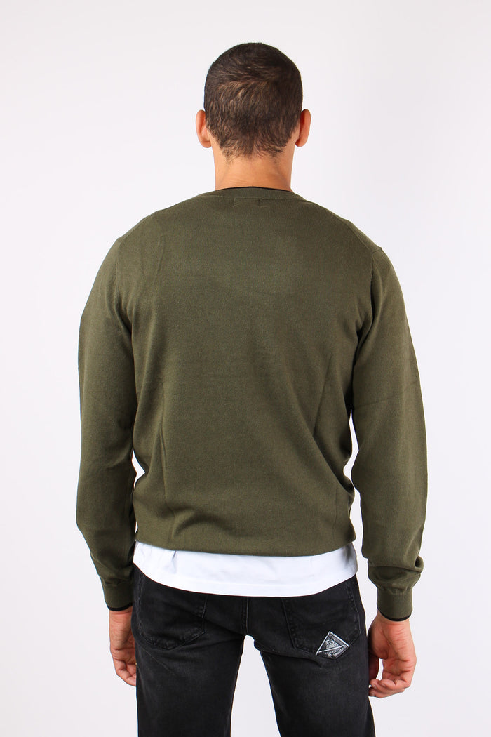 Maglia Misto Lana Profilo Coll Militare-4