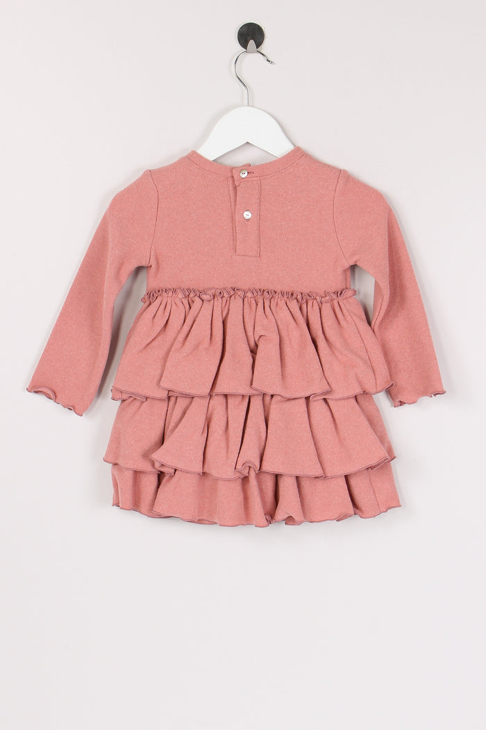 Abito 3 Balze Rosa-3