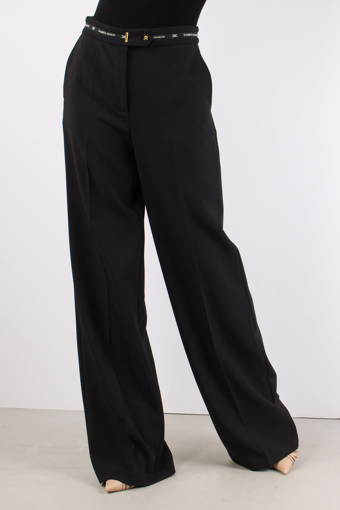 Pantalone Palazzo Cinturino Lo Nero-4