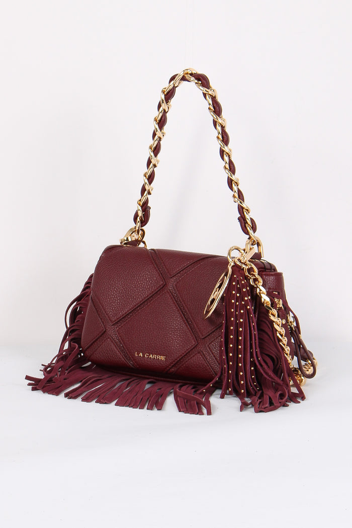 Tracollina Trapunta Frange Cherry-4