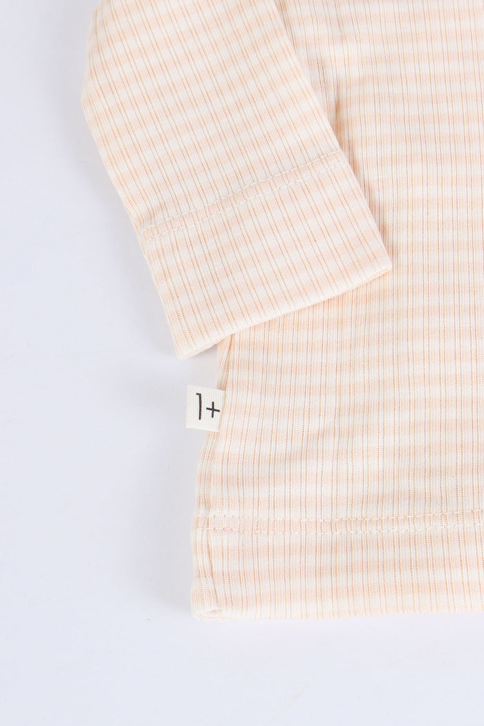 Maglia Incrocio Riga Modal Nude-5